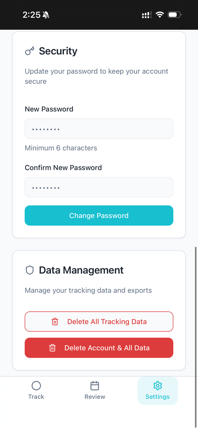 Data management and export