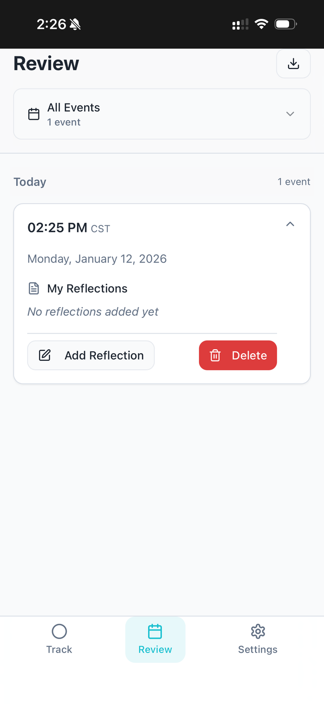 Expanded event details