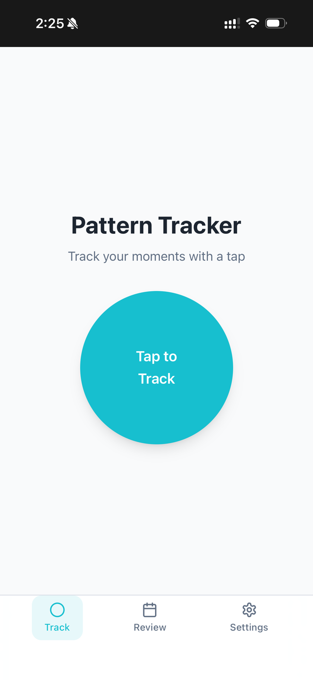 Main tracking button